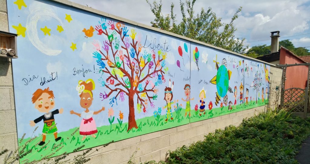 mur d'école